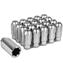 Load image into Gallery viewer, M12x1.5 Spline Lug Nuts 50mm Extended Open End 20pc Set Aluminum