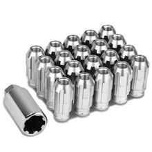 Load image into Gallery viewer, M12x1.5 Spline Lug Nuts 50mm Extended Open End 20pc Set Aluminum
