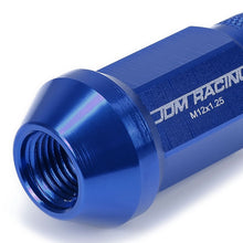 Load image into Gallery viewer, M12X1.25 Aluminum Acorn Lug Nuts 50mm Extended Open End 20pc Blue