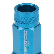 Load image into Gallery viewer, M12x1.25 Aluminum Acorn Lug Nuts 50mm Extended Open End 20pc Light Blue