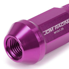 Load image into Gallery viewer, Aluminum Lug Nuts M12x1.25 Purple Acorn Knurled Extended 20pc Set