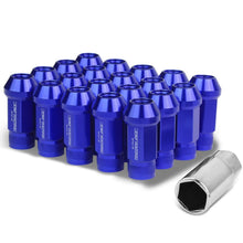 Load image into Gallery viewer, Aluminum Acorn Lug Nuts M12x1.5 Extended Open End Blue 20pc
