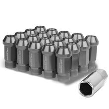 Load image into Gallery viewer, M12X1.5 Aluminum Lug Nuts - 50mm Extended Acorn Knurled 20pc Gun Metal