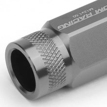 Load image into Gallery viewer, M12X1.5 Aluminum Lug Nuts - 50mm Extended Acorn Knurled 20pc Gun Metal