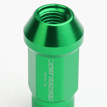 Load image into Gallery viewer, M12x1.5 Aluminum Acorn Lug Nuts 50mm Extended Green 20pc Set