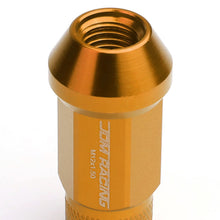 Load image into Gallery viewer, M12x1.5 Extended Acorn Knurled Lug Nuts 50mm Orange Aluminum 20pc