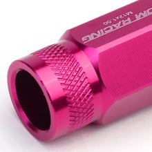 Load image into Gallery viewer, M12x1.5 Aluminum Acorn Knurled Extended Lug Nuts - Pink 20pcs