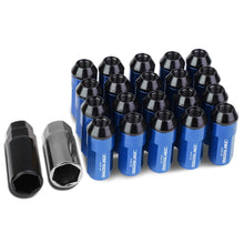 Load image into Gallery viewer, Universal Aluminum M12 x 1.25 Extended Lug Nuts 20pc Set Blue