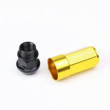 Load image into Gallery viewer, M12 x 1.25 Extended Steel Acorn Lug Nuts with Aluminum Cover - Gold