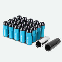 Load image into Gallery viewer, M12 x 1.25 Extended Aluminum Lug Nuts Set - Light Blue