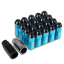 Load image into Gallery viewer, M12 x 1.25 Extended Aluminum Lug Nuts Set - Light Blue