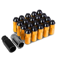 Load image into Gallery viewer, M12x1.25 Extended Aluminum Lug Nuts 20pc Set Orange Acorn