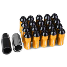 Load image into Gallery viewer, M12x1.25 Extended Aluminum Lug Nuts 20pc Set Orange Acorn