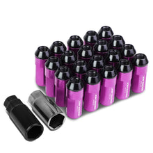 Load image into Gallery viewer, Extended Aluminum Lug Nuts M12x1.25 Purple 20pc Set
