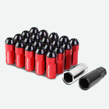 Load image into Gallery viewer, M12 x 1.25 Extended Aluminum Lug Nuts - Red 20pc Set