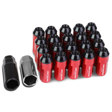 Load image into Gallery viewer, M12 x 1.25 Extended Aluminum Lug Nuts - Red 20pc Set