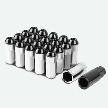 Load image into Gallery viewer, M12 X 1.25 Extended Aluminum Lug Nuts 20pc Set - Silver