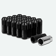 Load image into Gallery viewer, M12 x 1.5 Extended Aluminum Lug Nuts - 20pc Set Black