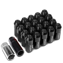 Load image into Gallery viewer, M12 x 1.5 Extended Aluminum Lug Nuts - 20pc Set Black