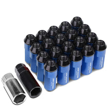 Load image into Gallery viewer, M12 X 1.5 Extended Steel Acorn Lug Nuts with Aluminum Cover - Blue