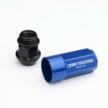 Load image into Gallery viewer, M12 X 1.5 Extended Steel Acorn Lug Nuts with Aluminum Cover - Blue