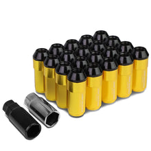 Load image into Gallery viewer, M12 x 1.5 Extended Aluminum Lug Nuts 20pc Set Gold