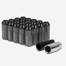 Load image into Gallery viewer, M12 x 1.5 Extended Aluminum Lug Nuts 20pc Set Gun Metal