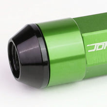 Load image into Gallery viewer, M12 x 1.5 Extended Aluminum Lug Nuts 20pc Set Green Acorn Steel