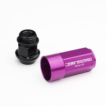 Load image into Gallery viewer, M12 x 1.5 Extended Aluminum Lug Nuts 20pc Set Purple Polyurethane