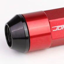 Load image into Gallery viewer, M12 x 1.5 Extended Aluminum Steel Acorn Lug Nuts 20pc Red