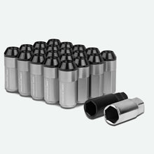 Load image into Gallery viewer, M12 x 1.5 Extended Aluminum Lug Nuts with Steel Acorn 20pc Set