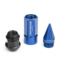Load image into Gallery viewer, M12 x 1.5 Extended Spike Lug Nuts 20pc Set Blue Aluminum