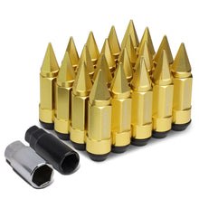Load image into Gallery viewer, Universal M12 x 1.5 Extended Lug Nuts with Removable Spike Gold