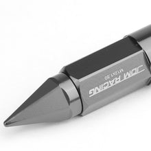 Load image into Gallery viewer, M12 x 1.5 Aluminum Lug Nuts w/ Steel Spike Extended 20pc Gun Metal