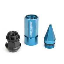 Load image into Gallery viewer, M12 x 1.5 Extended Aluminum Lug Nuts with Removable Spike - Light Blue