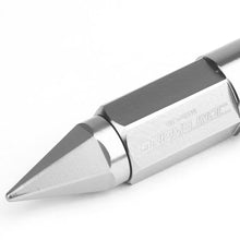 Load image into Gallery viewer, M12 x 1.5 Aluminum Extended Lug Nuts with Removable Spikes - Silver 20pc