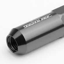 Load image into Gallery viewer, M12 x 1.5 Aluminum Spike Lug Nuts 60mm Extended 20pc Set Gun Metal