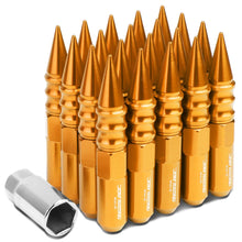 Load image into Gallery viewer, Universal M12x1.5 400 Style Extended Spike Lug Nuts Aluminum 20pc