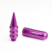 Load image into Gallery viewer, Universal Aluminum Lug Nuts M12x1.5 Purple Extended Spike 20pc Kit