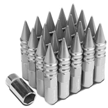 Load image into Gallery viewer, M12 x 1.5 Extended Spike Lug Nuts 20pc Set Aluminum