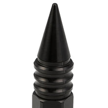 Load image into Gallery viewer, M12 x 1.5 Aluminum Lug Nuts with Removable Spike 20pc Set Black