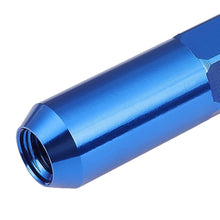 Load image into Gallery viewer, M12 x 1.5 60mm Aluminum Lug Nuts w/ Removable Spike 20pc Blue
