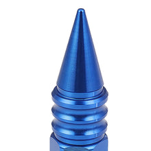 Load image into Gallery viewer, M12 x 1.5 60mm Aluminum Lug Nuts w/ Removable Spike 20pc Blue