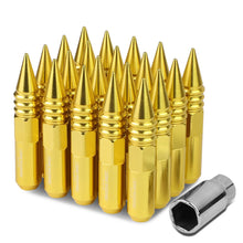 Load image into Gallery viewer, M12 x 1.5 60mm Spike Lug Nuts 20pc Set Aluminum