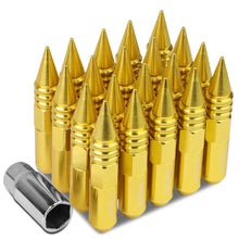 Load image into Gallery viewer, M12 x 1.5 60mm Spike Lug Nuts 20pc Set Aluminum