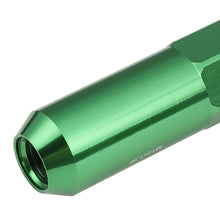 Load image into Gallery viewer, Aluminum Lug Nuts M12 x 1.5 w/ Removable Spike Green 20pc Set