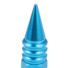 Load image into Gallery viewer, M12 x 1.5 Aluminum Lug Nuts 400 Style w/ Spike 20pc Light Blue