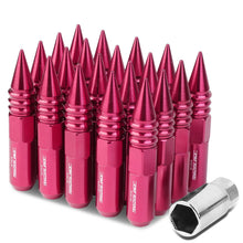 Load image into Gallery viewer, M12 x 1.5 Aluminum Lug Nuts with Removable Spike 20pc Set - Pink