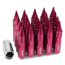 Load image into Gallery viewer, M12 x 1.5 Aluminum Lug Nuts with Removable Spike 20pc Set - Pink