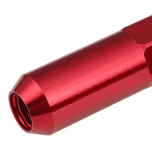 Load image into Gallery viewer, M12 x 1.5 Aluminum Lug Nuts 400 Style w/ Removable Spike 20pc Red